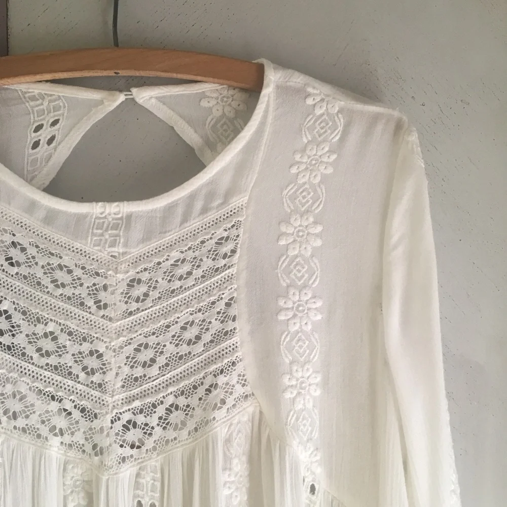 Free People Kiss Kiss Ivory Tunic
